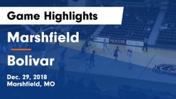 Marshfield  vs Bolivar  Game Highlights - Dec. 29, 2018