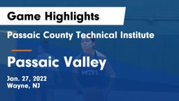 Passaic County Technical Institute vs Passaic Valley  Game Highlights - Jan. 27, 2022