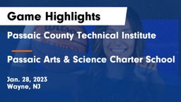 Passaic County Technical Institute vs Passaic Arts & Science Charter School Game Highlights - Jan. 28, 2023