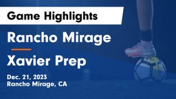 Rancho Mirage  vs Xavier Prep  Game Highlights - Dec. 21, 2023