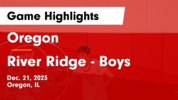 Oregon  vs River Ridge - Boys Game Highlights - Dec. 21, 2023