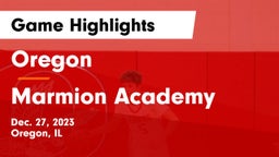 Oregon  vs Marmion Academy  Game Highlights - Dec. 27, 2023