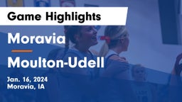 Moravia  vs Moulton-Udell Game Highlights - Jan. 16, 2024