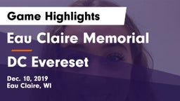 Eau Claire Memorial  vs DC Evereset Game Highlights - Dec. 10, 2019