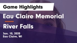 Eau Claire Memorial  vs River Falls  Game Highlights - Jan. 10, 2020