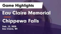Eau Claire Memorial  vs Chippewa Falls  Game Highlights - Feb. 13, 2020