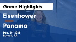 Eisenhower  vs Panama  Game Highlights - Dec. 29, 2023