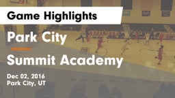 Park City  vs Summit Academy  Game Highlights - Dec 02, 2016