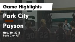 Park City  vs Payson  Game Highlights - Nov. 30, 2018