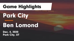 Park City  vs Ben Lomond  Game Highlights - Dec. 4, 2020