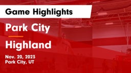 Park City  vs Highland  Game Highlights - Nov. 20, 2023