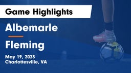 Albemarle  vs Fleming  Game Highlights - May 19, 2023