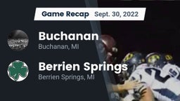 Recap: Buchanan  vs. Berrien Springs  2022