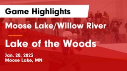 Moose Lake/Willow River  vs Lake of the Woods  Game Highlights - Jan. 20, 2023