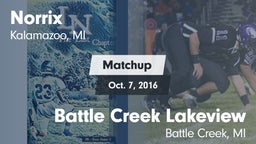 Matchup: Norrix  vs. Battle Creek Lakeview  2016