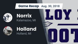 Recap: Norrix  vs. Holland  2018