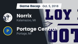 Recap: Norrix  vs. Portage Central  2018