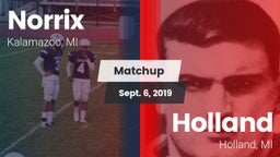 Matchup: Norrix  vs. Holland  2019