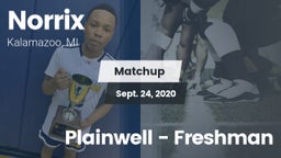 Matchup: Norrix  vs. Plainwell  - Freshman 2020