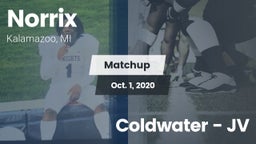 Matchup: Norrix  vs. Coldwater  - JV 2020