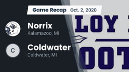 Recap: Norrix  vs. Coldwater  2020