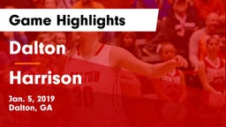 Dalton  vs Harrison  Game Highlights - Jan. 5, 2019