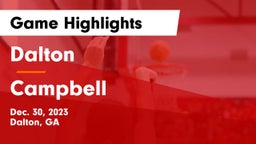 Dalton  vs Campbell  Game Highlights - Dec. 30, 2023