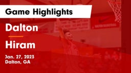 Dalton  vs Hiram  Game Highlights - Jan. 27, 2023