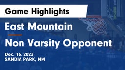 East Mountain  vs Non Varsity Opponent Game Highlights - Dec. 16, 2023