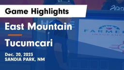 East Mountain  vs Tucumcari  Game Highlights - Dec. 20, 2023