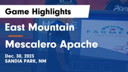 East Mountain  vs Mescalero Apache  Game Highlights - Dec. 30, 2023