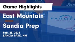 East Mountain  vs Sandia Prep  Game Highlights - Feb. 28, 2024