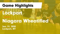 Lockport  vs Niagara Wheatifled Game Highlights - Jan. 31, 2020