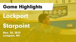 Lockport  vs Starpoint  Game Highlights - Nov. 30, 2019