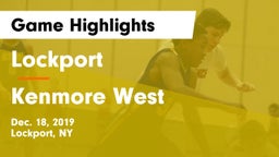Lockport  vs Kenmore West Game Highlights - Dec. 18, 2019