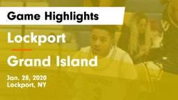 Lockport  vs Grand Island Game Highlights - Jan. 28, 2020