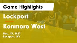 Lockport  vs Kenmore West Game Highlights - Dec. 13, 2023