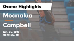 Moanalua  vs Campbell  Game Highlights - Jan. 25, 2023