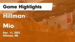 Hillman  vs Mio Game Highlights - Dec. 11, 2023