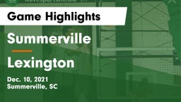 Summerville  vs Lexington Game Highlights - Dec. 10, 2021