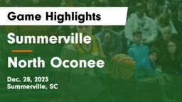 Summerville  vs North Oconee  Game Highlights - Dec. 28, 2023