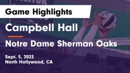 Campbell Hall  vs Notre Dame Sherman Oaks Game Highlights - Sept. 5, 2023