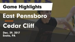East Pennsboro  vs Cedar Cliff  Game Highlights - Dec. 29, 2017