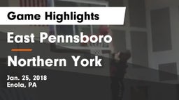 East Pennsboro  vs Northern York  Game Highlights - Jan. 25, 2018