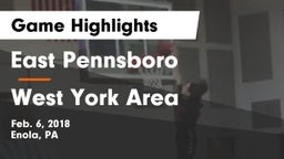 East Pennsboro  vs West York Area  Game Highlights - Feb. 6, 2018