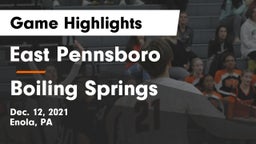 East Pennsboro  vs Boiling Springs  Game Highlights - Dec. 12, 2021