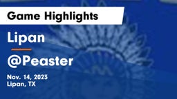 Lipan  vs @Peaster Game Highlights - Nov. 14, 2023