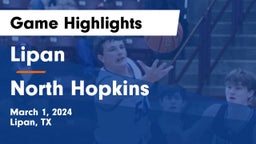 Lipan  vs North Hopkins   Game Highlights - March 1, 2024
