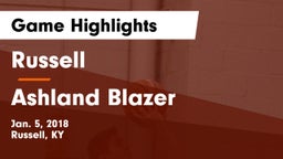 Russell  vs Ashland Blazer  Game Highlights - Jan. 5, 2018