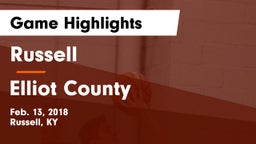 Russell  vs Elliot County Game Highlights - Feb. 13, 2018